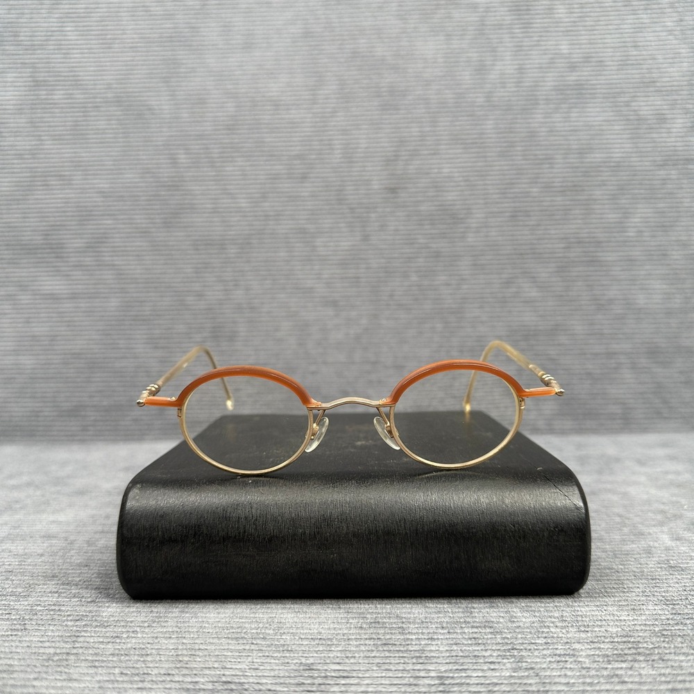 Mikado Round Eyeglasses Gold Y2k Metal Frame Made in Germany Vintage Style